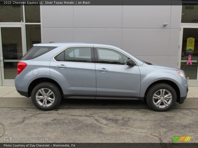 Silver Topaz Metallic / Jet Black 2015 Chevrolet Equinox LS