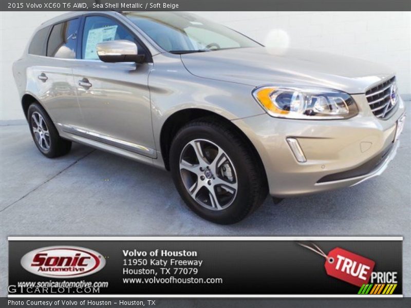 Sea Shell Metallic / Soft Beige 2015 Volvo XC60 T6 AWD