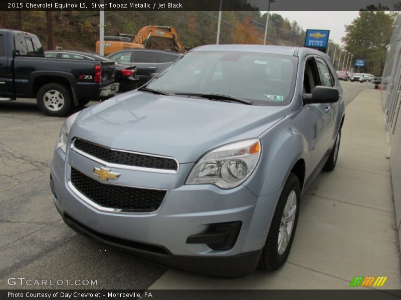 Silver Topaz Metallic / Jet Black 2015 Chevrolet Equinox LS