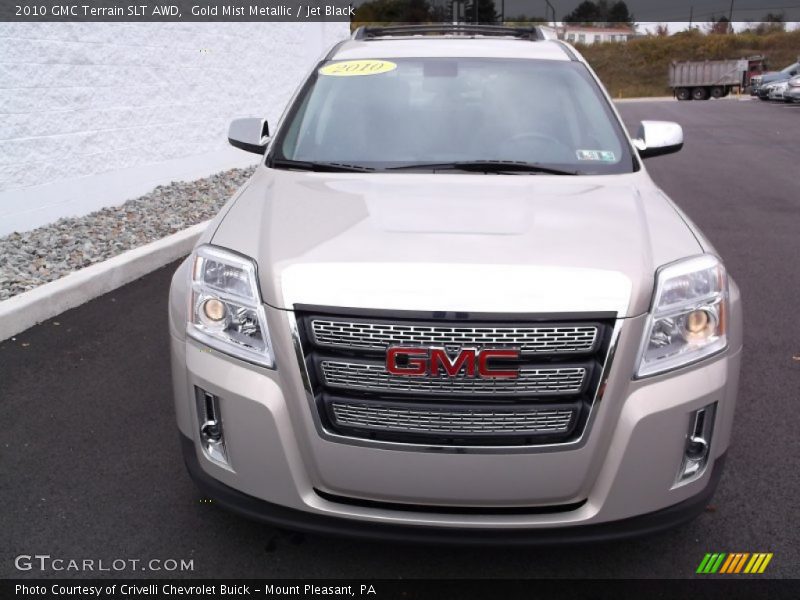Gold Mist Metallic / Jet Black 2010 GMC Terrain SLT AWD