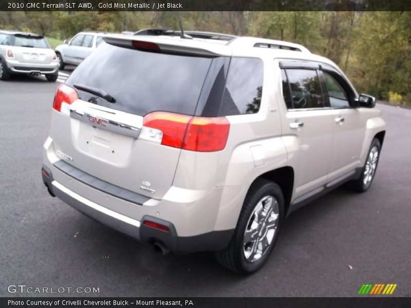 Gold Mist Metallic / Jet Black 2010 GMC Terrain SLT AWD