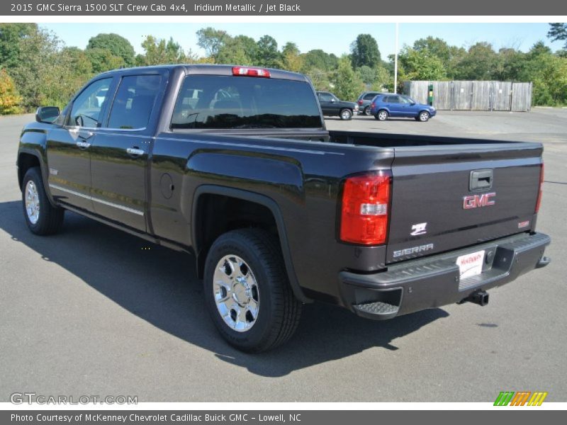 Iridium Metallic / Jet Black 2015 GMC Sierra 1500 SLT Crew Cab 4x4