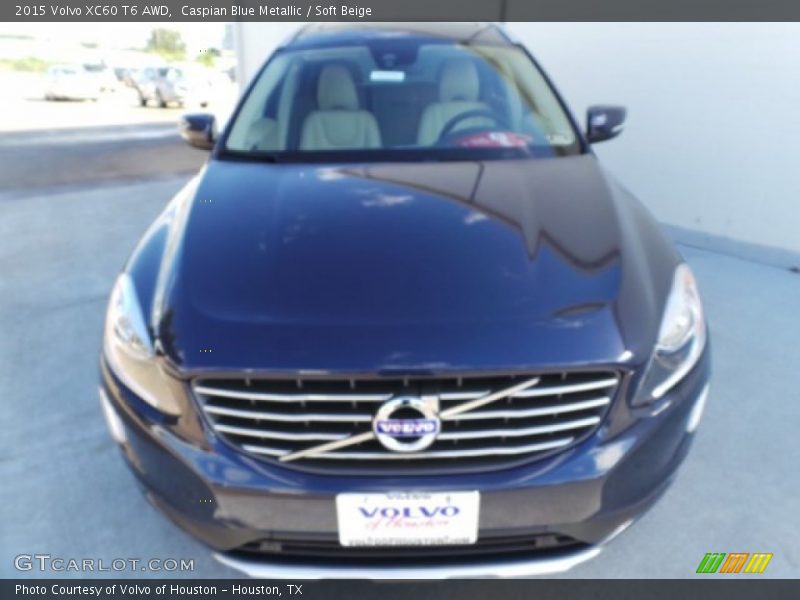 Caspian Blue Metallic / Soft Beige 2015 Volvo XC60 T6 AWD