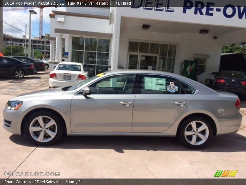 Tungsten Silver Metallic / Titan Black 2014 Volkswagen Passat 2.5L SE