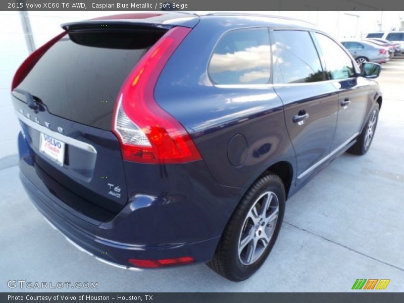 Caspian Blue Metallic / Soft Beige 2015 Volvo XC60 T6 AWD