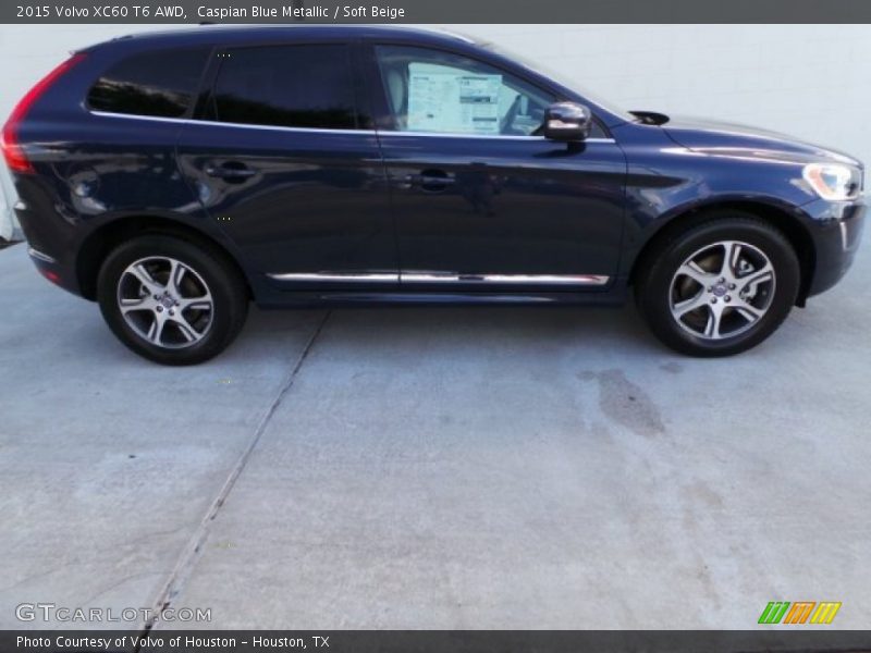 Caspian Blue Metallic / Soft Beige 2015 Volvo XC60 T6 AWD