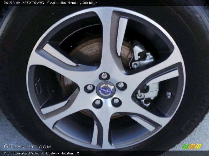 Caspian Blue Metallic / Soft Beige 2015 Volvo XC60 T6 AWD