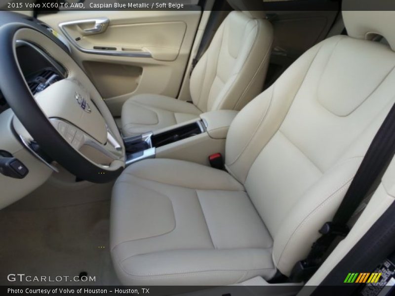 Caspian Blue Metallic / Soft Beige 2015 Volvo XC60 T6 AWD