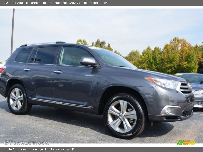 Magnetic Gray Metallic / Sand Beige 2013 Toyota Highlander Limited