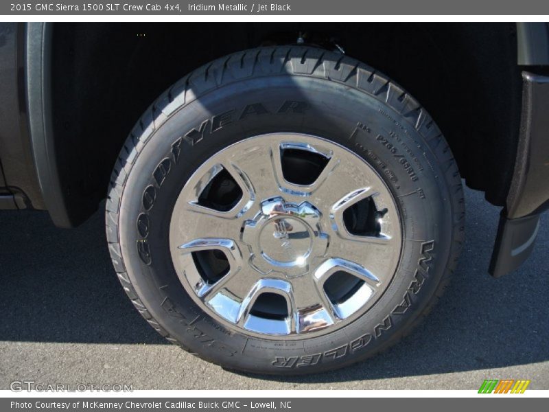 Iridium Metallic / Jet Black 2015 GMC Sierra 1500 SLT Crew Cab 4x4