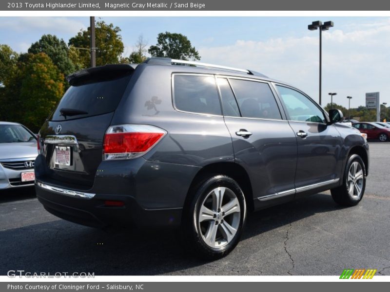 Magnetic Gray Metallic / Sand Beige 2013 Toyota Highlander Limited
