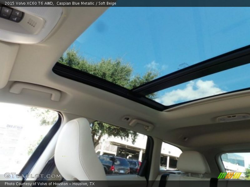 Caspian Blue Metallic / Soft Beige 2015 Volvo XC60 T6 AWD