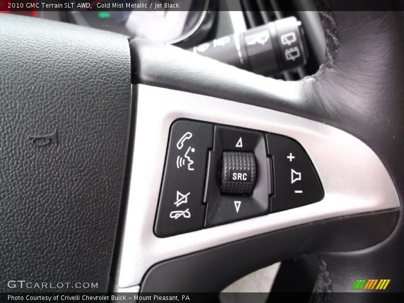 Gold Mist Metallic / Jet Black 2010 GMC Terrain SLT AWD