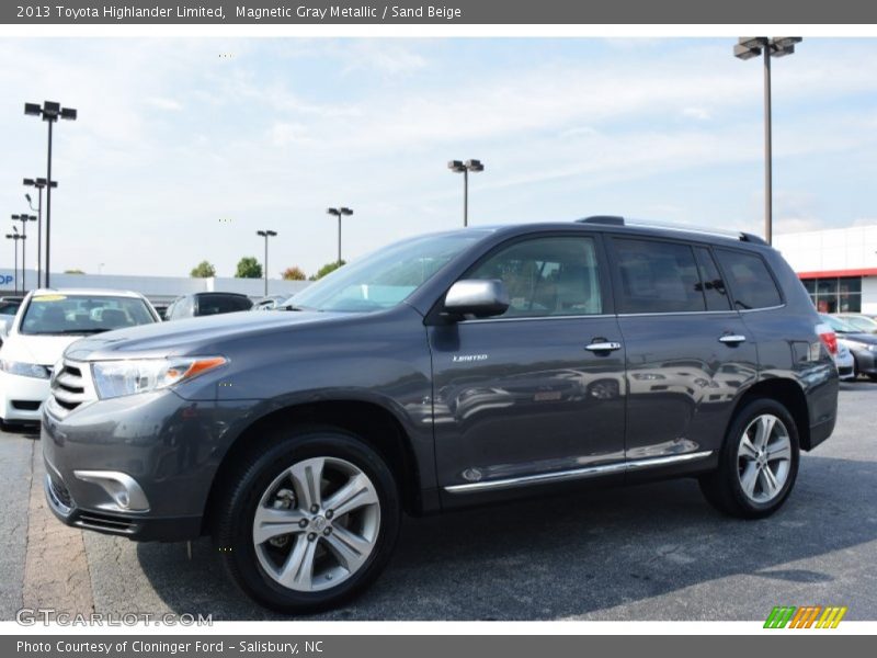Magnetic Gray Metallic / Sand Beige 2013 Toyota Highlander Limited