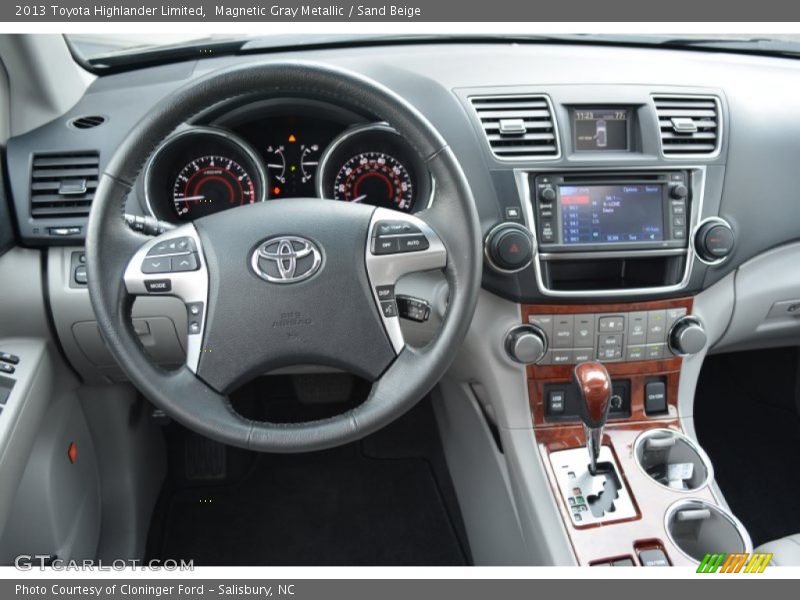 Magnetic Gray Metallic / Sand Beige 2013 Toyota Highlander Limited