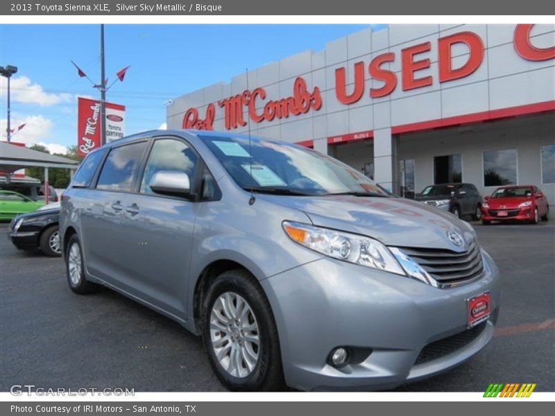 Silver Sky Metallic / Bisque 2013 Toyota Sienna XLE