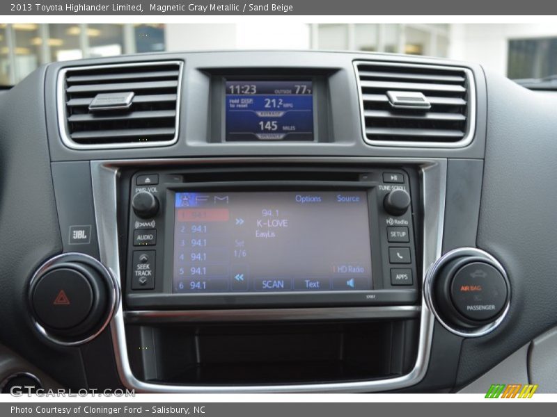 Magnetic Gray Metallic / Sand Beige 2013 Toyota Highlander Limited