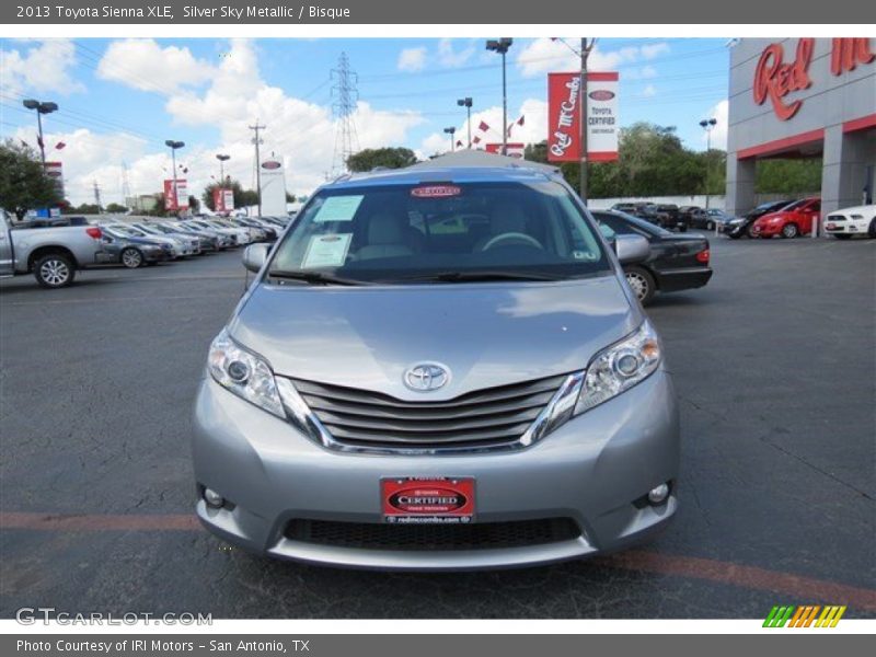 Silver Sky Metallic / Bisque 2013 Toyota Sienna XLE