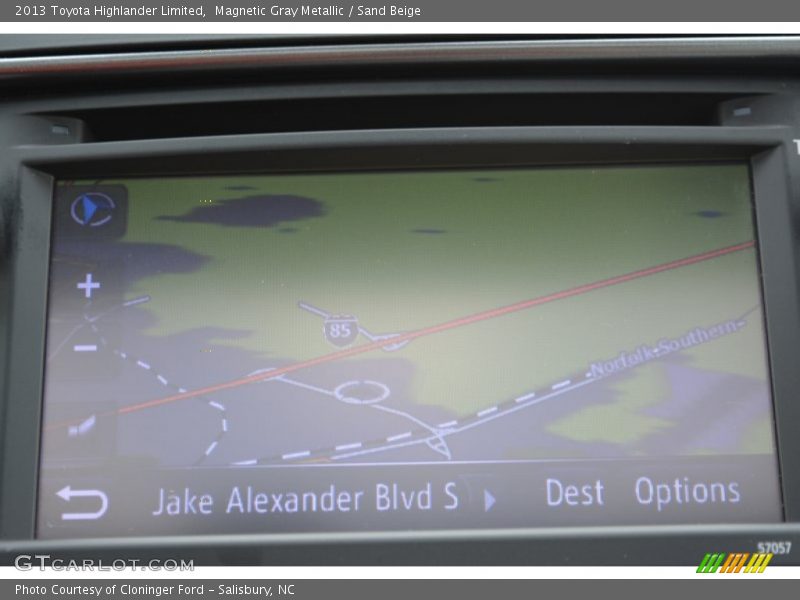 Magnetic Gray Metallic / Sand Beige 2013 Toyota Highlander Limited