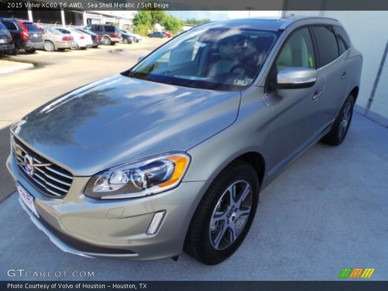 Sea Shell Metallic / Soft Beige 2015 Volvo XC60 T6 AWD