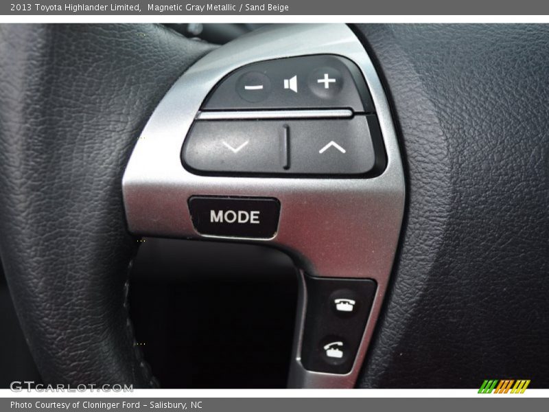 Magnetic Gray Metallic / Sand Beige 2013 Toyota Highlander Limited