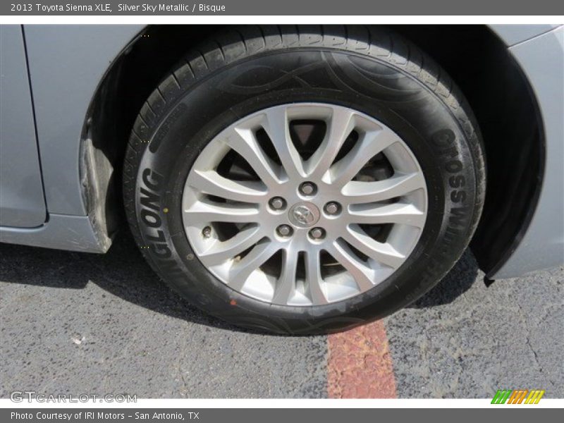 Silver Sky Metallic / Bisque 2013 Toyota Sienna XLE