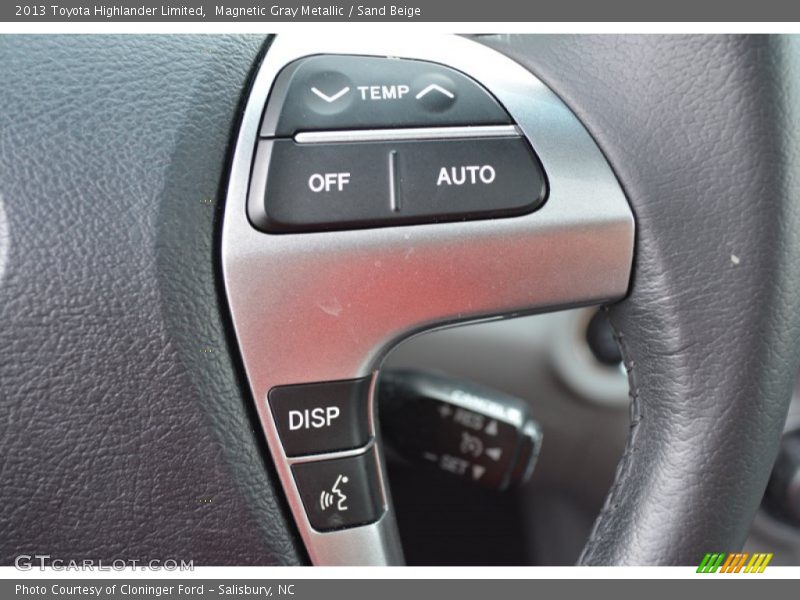Magnetic Gray Metallic / Sand Beige 2013 Toyota Highlander Limited