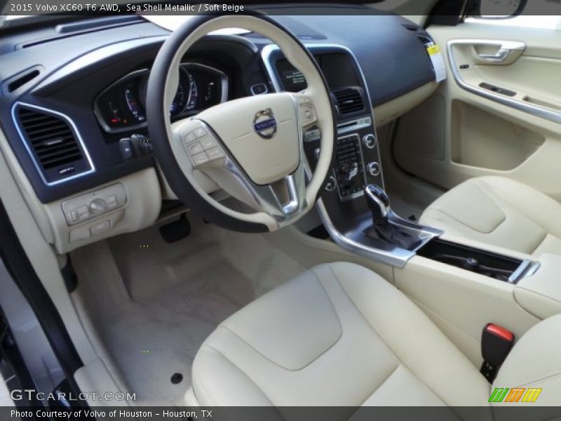 Sea Shell Metallic / Soft Beige 2015 Volvo XC60 T6 AWD