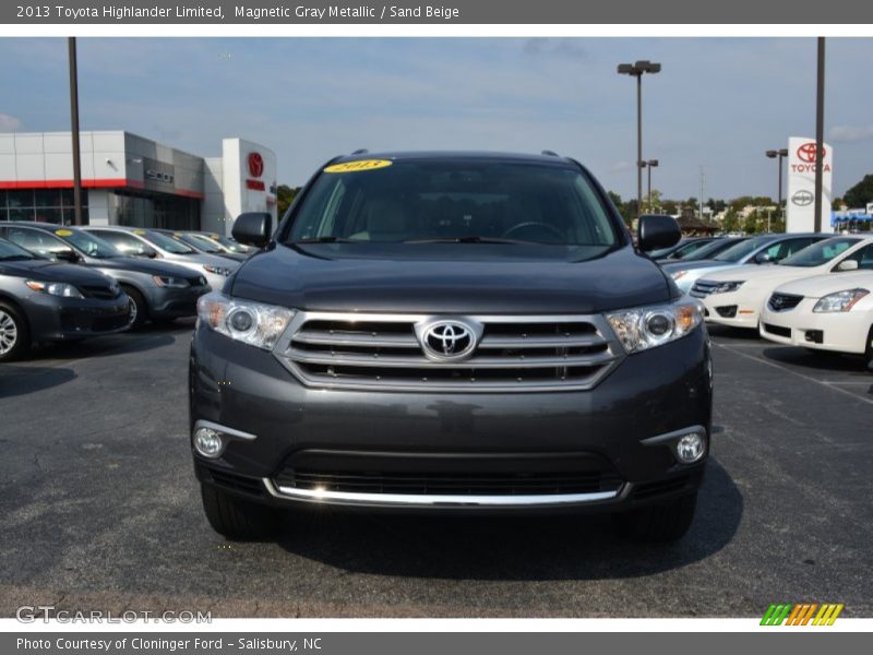Magnetic Gray Metallic / Sand Beige 2013 Toyota Highlander Limited