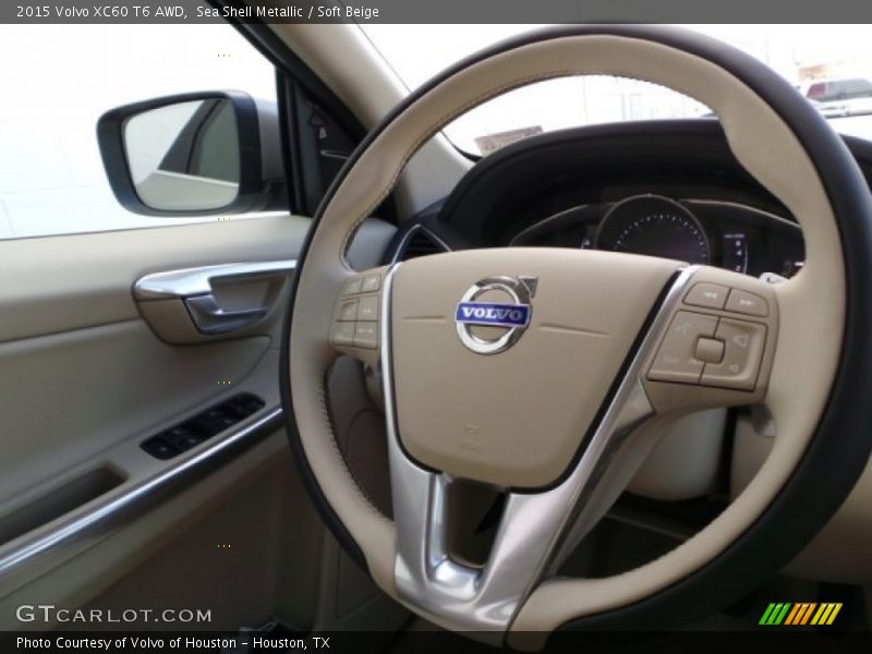 Sea Shell Metallic / Soft Beige 2015 Volvo XC60 T6 AWD