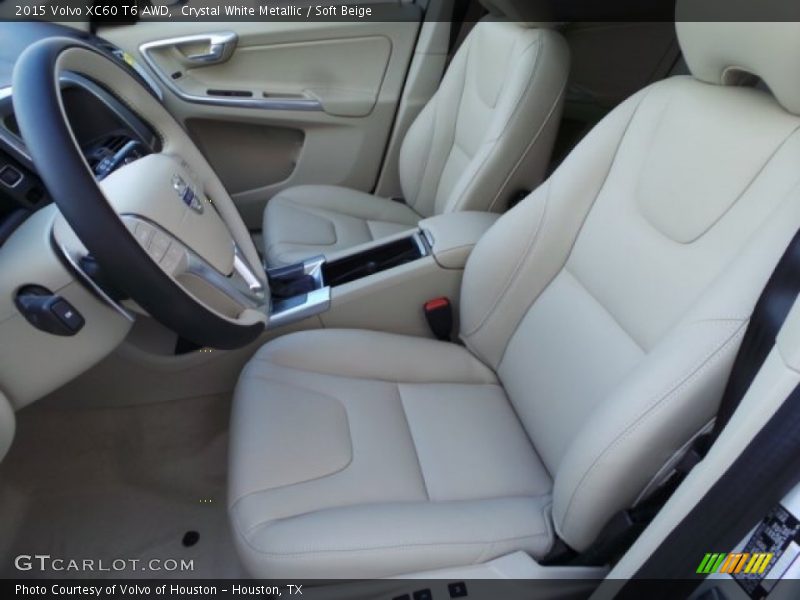 Crystal White Metallic / Soft Beige 2015 Volvo XC60 T6 AWD