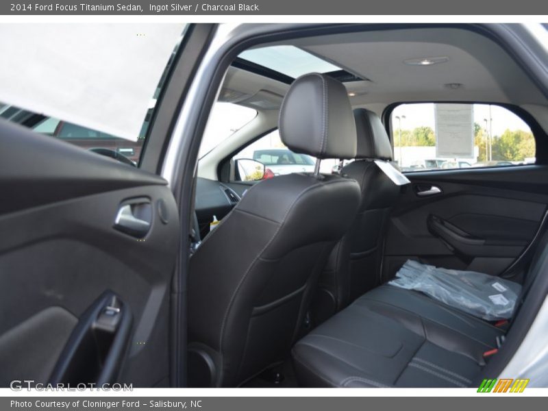 Ingot Silver / Charcoal Black 2014 Ford Focus Titanium Sedan