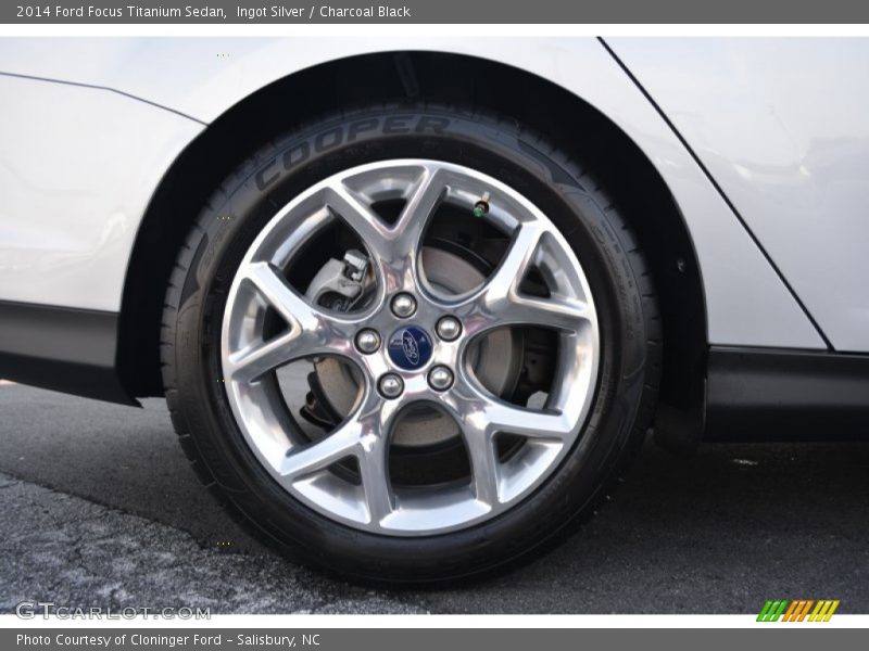 Ingot Silver / Charcoal Black 2014 Ford Focus Titanium Sedan