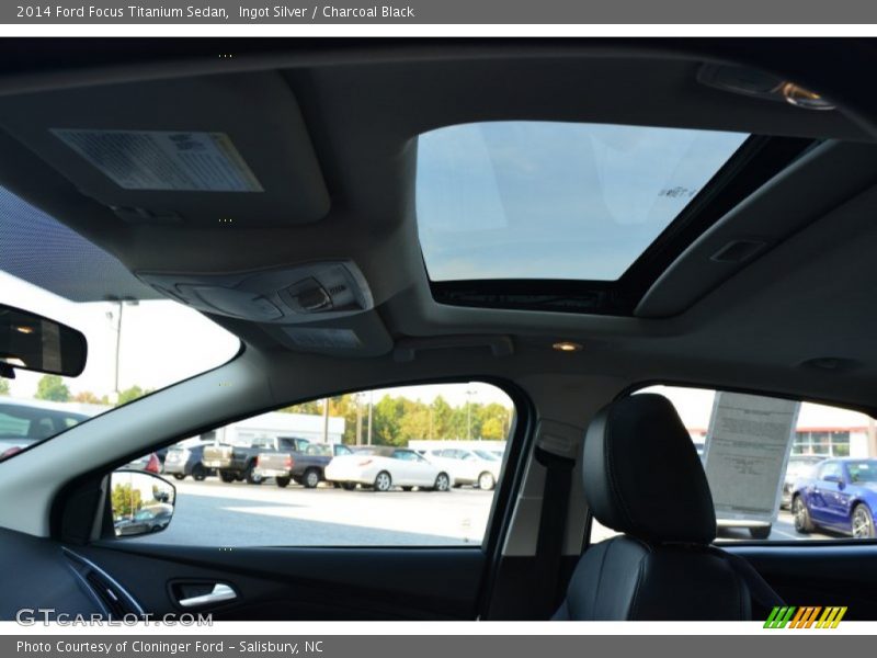 Ingot Silver / Charcoal Black 2014 Ford Focus Titanium Sedan