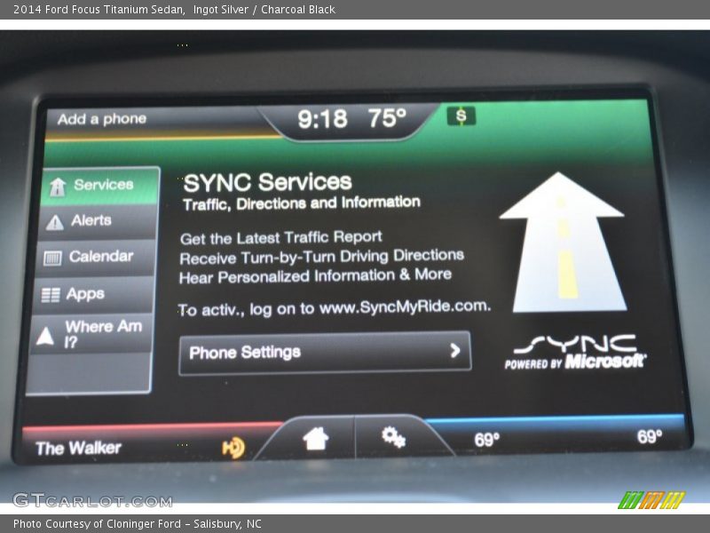 Ingot Silver / Charcoal Black 2014 Ford Focus Titanium Sedan