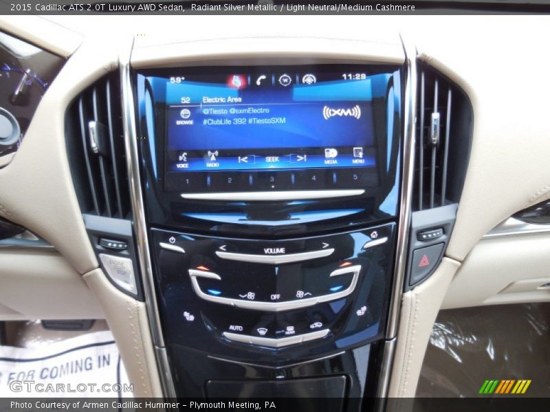 Radiant Silver Metallic / Light Neutral/Medium Cashmere 2015 Cadillac ATS 2.0T Luxury AWD Sedan
