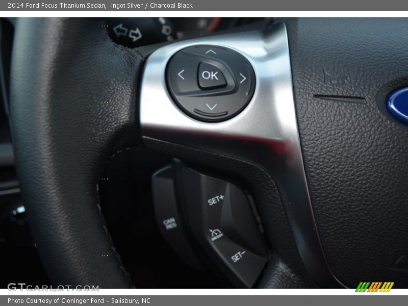 Ingot Silver / Charcoal Black 2014 Ford Focus Titanium Sedan
