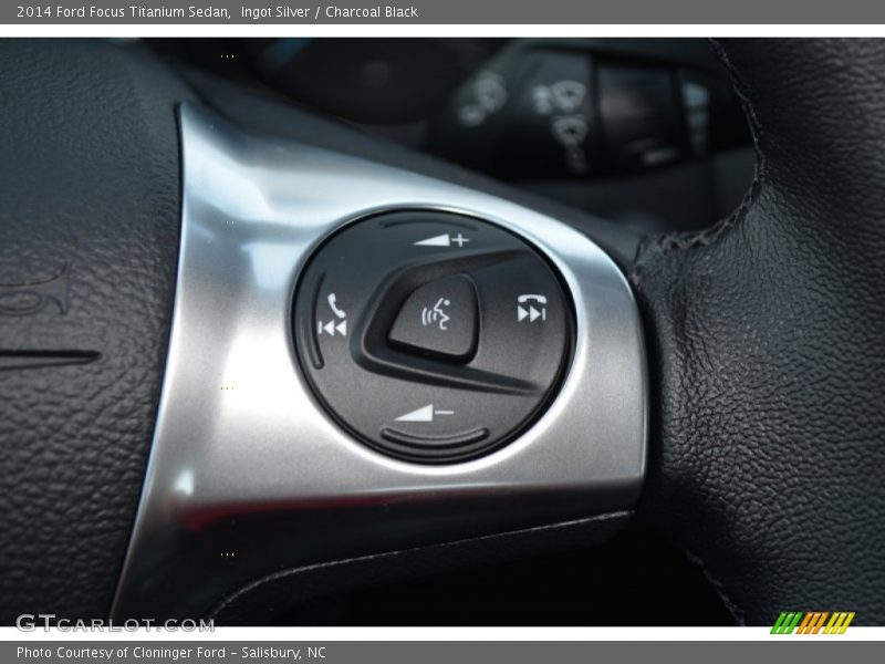 Ingot Silver / Charcoal Black 2014 Ford Focus Titanium Sedan