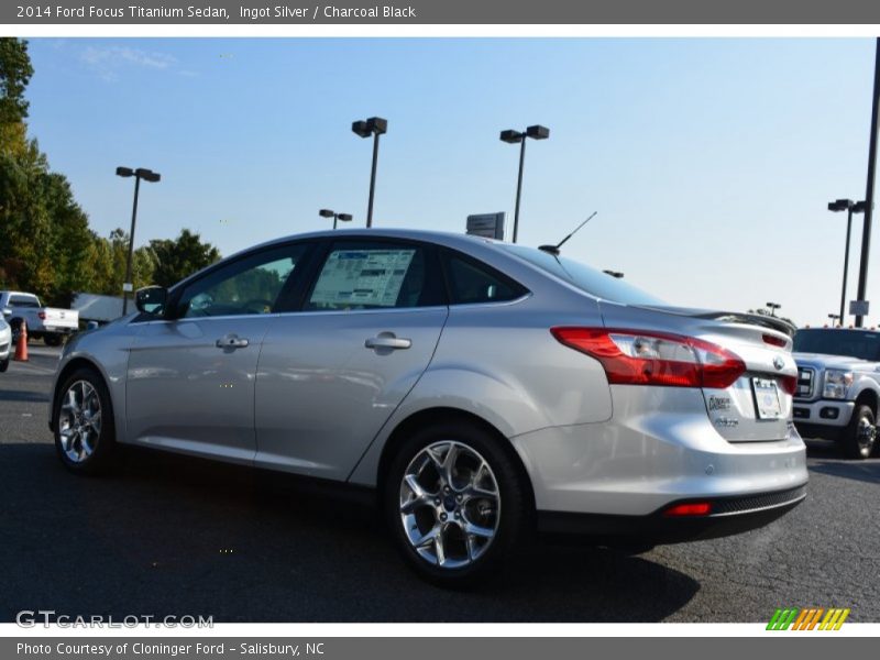 Ingot Silver / Charcoal Black 2014 Ford Focus Titanium Sedan