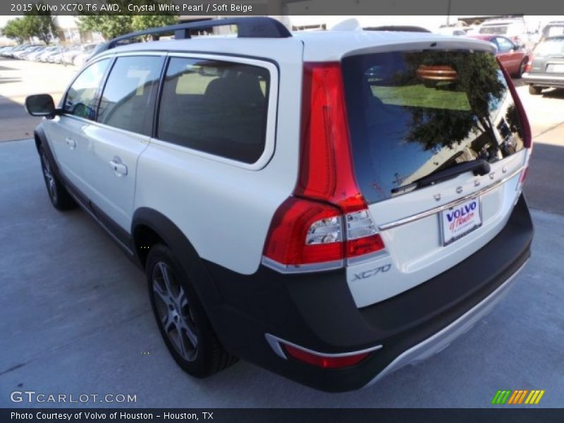Crystal White Pearl / Soft Beige 2015 Volvo XC70 T6 AWD