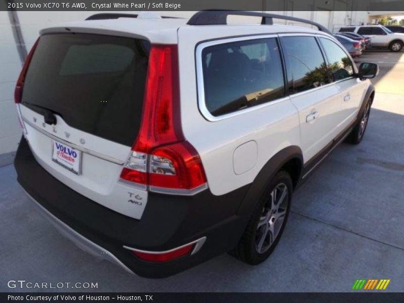 Crystal White Pearl / Soft Beige 2015 Volvo XC70 T6 AWD