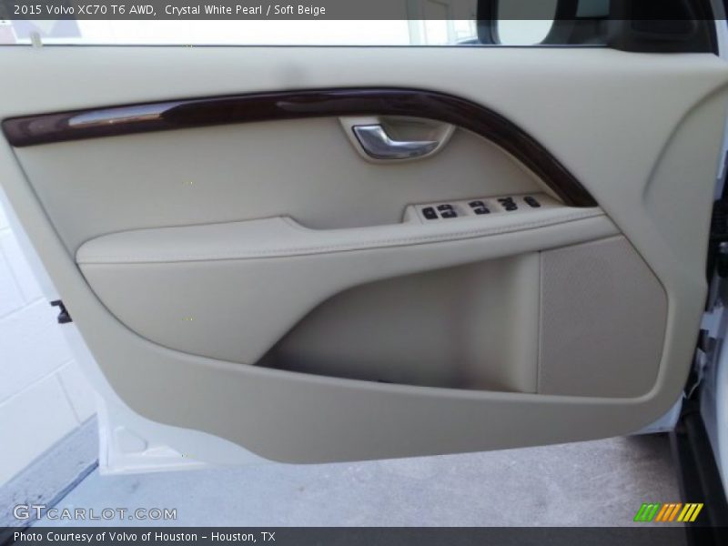 Crystal White Pearl / Soft Beige 2015 Volvo XC70 T6 AWD