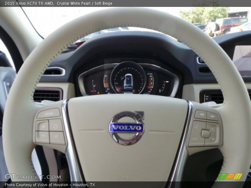 Crystal White Pearl / Soft Beige 2015 Volvo XC70 T6 AWD