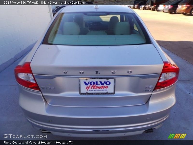 Bright Silver Metallic / Soft Beige 2015 Volvo S80 T6 AWD