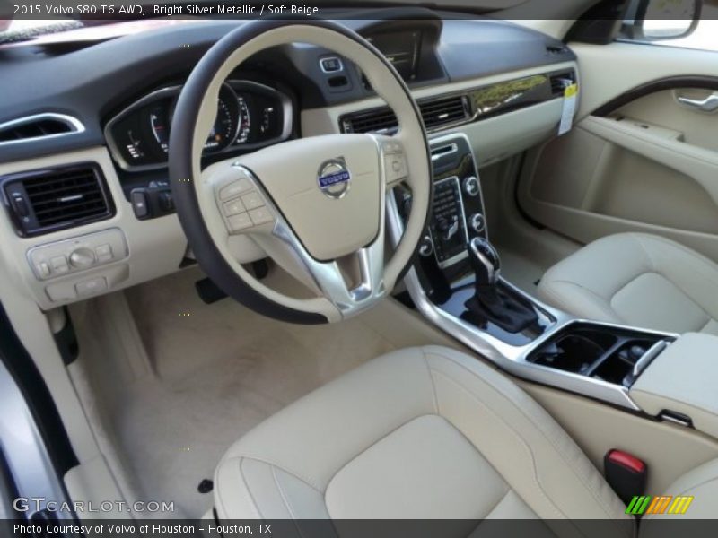 Bright Silver Metallic / Soft Beige 2015 Volvo S80 T6 AWD