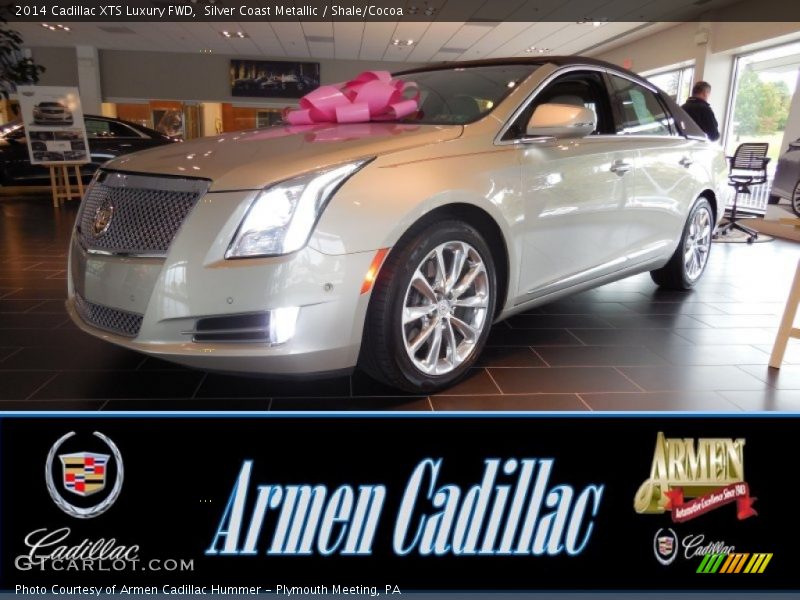 Silver Coast Metallic / Shale/Cocoa 2014 Cadillac XTS Luxury FWD