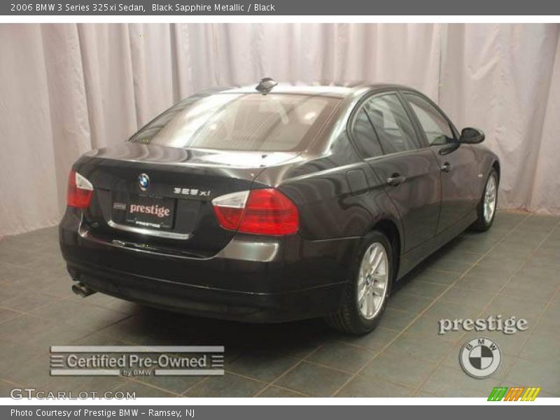 Black Sapphire Metallic / Black 2006 BMW 3 Series 325xi Sedan