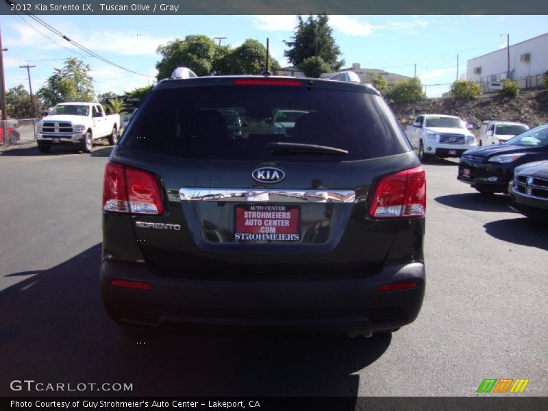Tuscan Olive / Gray 2012 Kia Sorento LX
