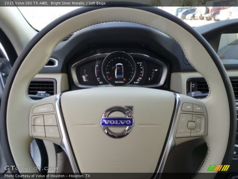 Bright Silver Metallic / Soft Beige 2015 Volvo S80 T6 AWD