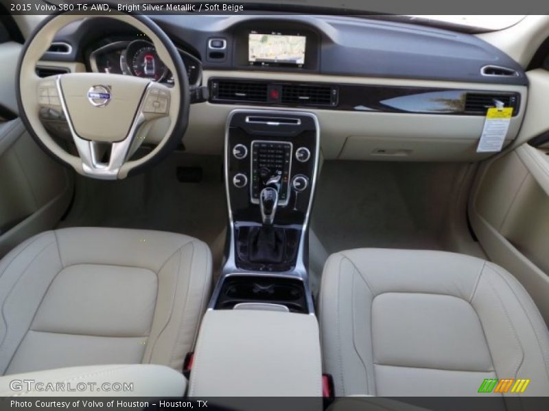 Bright Silver Metallic / Soft Beige 2015 Volvo S80 T6 AWD